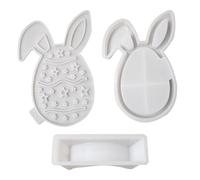 Easter Egg Silicone Moulds - Rabbit Egg Epoxy Resin Casting Embellishments Crafts - Epoxy Resin Casting Mould | For Table Decoration and as a Centrepiece at Dinner, Wedding Parties and Room Decoration