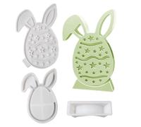 Easter Egg Silicone Moulds, Rabbit Egg Epoxy Resin Casting Embellishments Crafts Silicone Mould Casting Mould for Dinner and Wedding Party as well as Home and Living Room Table Decoration as a Focus