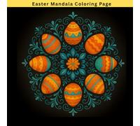 Easter egg Summer fun Mandala Coloring for kids