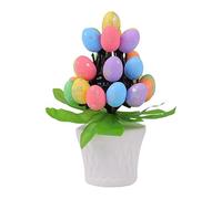 Easter Egg Table Decoration, Centre Piece, Foam PP Egg Tree, Festive Table Decoration, Decorative Tree Topper for Easter Party Jewellery, Seasonal Living Room Table Decoration Approx. 17 x 7 x 7 cm