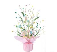 Easter Egg Tree Decoration with Artificial Green Foliage Branches Made from PE Plastic and PU Foam Materials (A)