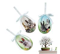 Easter Egg Tree Ornaments, 7cm Foam Spring Bunny - Holiday Easter Egg Tree Decorations | for Party Home Wall Window Door Garden Yard Patio Porch Office School