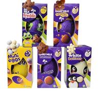 Easter Egg Variety Chocolate Pack | 5 X Eggs, 88g-95g Freddo, White buttons, Dairy Milk Buttons, Mini Eggs, Caramel Nibbles | Chocolate Bundle Perfect For Easter Gift, Girls, Boys, Adults, Him & Her