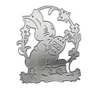 Easter Egg Wreath Metal Cutting Dies Stencil Scrapbooking Album Paper Card Template Mold Embossing Craft Decoration Metal Cutting Dies for Scrapbooking