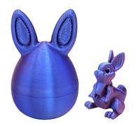 Easter Eggs 3D Printing Mystery Rabbit Egg, 3D Printed Fidget Toy, Middle Finger in a Box, Easter Surprise Eggs with Bunny Inside/Middle Finger, Surprise Unique Kid & Adults Gifts for Gifting (A-4)