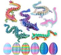 Easter Eggs 6pcs 3D Printed Dragon