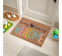 Easter Eggs Bath Mat, Spring Welcome Mat, Welcome-Doormat for Easter Outdoor-Entrance- Non-Slip Front Door Mat for Bathroom Bedroom Living Room Spring Bathroom Funny Easter Decoration (A)
