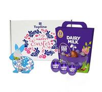 Easter Eggs Chocolate Hamper for Easter Gifts - Dairy Milk Mini Eggs Hunt Pack with Colouring Book, Easter Card. Great Chocolate Gift for Kids Easter Egg Hunt, Eastr Basket