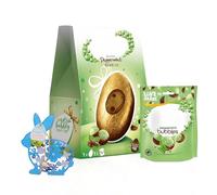Easter Eggs Chocolate Hamper for Easter Gifts - Delightful Peppermint Chocolate Egg 230g with Minty Bubbles Bag & Topline Hanging Decoration. Chocolates Gift Box for Egg Hunt