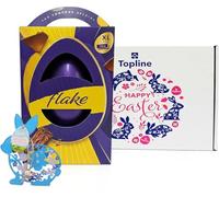 Easter Eggs Chocolate Hamper for Easter Gifts - Large Dairy Milk Flake Chocolate Egg with Chocolate Bars 230g & Topline Hanging Decoration. Great Chocolate Gift for Kids Easter Egg Hunt