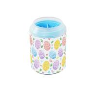 Easter Eggs Colorful Reusable Dog Foot Cleaner Cup with Silicone Brush Soft Feet Bathing Brush Suitable for Small, Medium, Large Breed Dogs limpiador de patas para perros