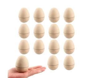 Easter Eggs Coloring | Fun and Interactive Handmade, 15 Pieces Colorful Eggs for Easter Party, for Children and Girls Desk Bedroom Living Room Shelf for Home