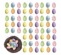 Easter Eggs Empty - 100 Piece Speckled Bright Color Decorations,Foam Easter Eggs for Decorating | for Kids DIY Spring Displays Vase Filler Craft Basket Bowl Fillers Table Setting Centerpieces Party Fa