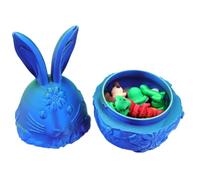 Easter Eggs Filled, Bunny Decorative Ornaments, Empty Easter Toys, Fun Animal Fidget, Basket Stuffers Gift, Cute Desk Decor for Kids Friends Family Holiday Party Celebration