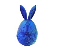 Easter Eggs Filled - Bunny Egg Decorative Ornaments, Empty Easter Toys with Surprise, Animal Fidget Toy Collection, Basket Stuffers for Kids, Spring Desk Decor for Home 3.94x3.94x7.09 Inches