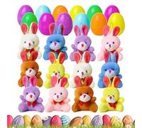 Easter Eggs Filled | Mini Plush Dolls,Holiday Party Favors - for Daycare Centers Birthday Holiday Playroom Nursery Living Room Study Themed Events School Activities