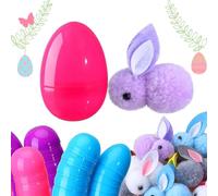 Easter Eggs Filled with 24 Pieces Surprise Plush Stuffed Party Favors Holiday Treats | Easter Egg Hunt Filler, Birthday Themed Event Decorations