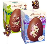 Easter Eggs for Kids - TJMolten Easter Card for Thorntons 2x Medium Easter Eggs - Dinosaur Easter Egg - Unicorn Easter Egg - Easter Chocolate Bunny, Easter Egg Bundle - Easter Gifts for Easter 2025