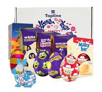 Easter Eggs Hamper for Easter Gifts (Pack of 5) - Including Caramel Nibbles, Mini Eggs, Freddo, Orange & White Chocolate & Topline Easter Decoration. Chocolate Bulk for Easter Egg Hunt