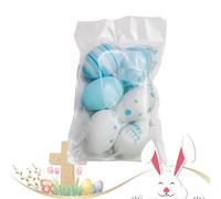 Easter Eggs - Hand Painted Hangable Ornaments, Kids Spring Pendants with Artistic Patterns, Parties Decorating Supplies, Holiday Craft Set for Home School Classroom Celebration