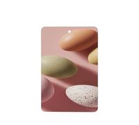 Easter Eggs On Light Pink Minimalist Car Air Fresheners 4 Pcs Hanging Scented Cards Fragrance Scented Cards For Car Aromatherapy Tablets