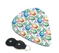 Easter Eggs Set Of 6 Guitar Plectrums For Acoustic Guitar, Electric Guitar, Bass, Ukulele - Thin, Medium And Thick.