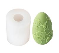 Easter Eggs Silicone Mould Candle, Silicone Mould with Candle Wicks Casting Mould, Easter Eggs, Candle Moulds, Candle, Handmade Soap Making, Wax Melt Moulds, DIY (Grape Seeds)