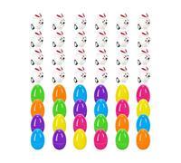 Easter Eggs Toys - Cute Portable Fun Bunny Pull Back Cars - Prefilled Easter Eggs Bulk | for Boys Girls Daily Holiday Festival Activities Birthdays Home Travel School