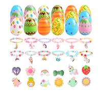 Easter Eggs Toys for Babies Boys Girls Kids, Toddler Easter Basket Stuffers Prefilled, Bulk Colorful Eggs with Toys Inside Filled Infant Montessori Toys Gifts for Toddlers Babies Boys Girls (B)