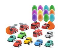 Easter Eggs Toys for Babies Boys Girls Kids, Toddler Easter Basket Stuffers Prefilled, Bulk Colorful Eggs with Toys Inside Filled Infant Montessori Toys Gifts for Toddlers Babies Boys Girls (D)