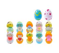 Easter Eggs Toys for Babies Boys Girls Kids, Toddler Easter Basket Stuffers Prefilled, Bulk Colorful Eggs with Toys Inside Filled Infant Montessori Toys Gifts for Toddlers Babies Boys Girls (G)