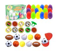 Easter Eggs Toys for Babies Boys Girls Kids, Toddler Easter Basket Stuffers Prefilled, Bulk Colorful Eggs with Toys Inside Filled Infant Montessori Toys Gifts for Toddlers Babies Boys Girls (E)