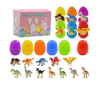 Easter Eggs Toys for Babies Boys Girls Kids, Toddler Easter Basket Stuffers Prefilled, Bulk Colorful Eggs with Toys Inside Filled Infant Montessori Toys Gifts for Toddlers Babies Boys Girls (I)