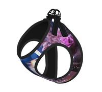 Easter Eggs with Butterfly Print Pet Leash Vest Soft Adjustable Step in Puppy Vest Outdoor Walking with Leash