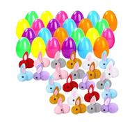 Easter Eggs with Toys Inside, Plush Animal Doll - Easter Basket Stuffers - for Birthday Holiday Parties Themed Events School Activities Daycare Centers Playroom Nursery Bedroom