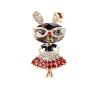 Easter Enamel Pins Spring Pins Happy Easter Rabbit Brooch Lapel Pins Cute Bunny Brooches Easter Egg Pins Set Rhinestone Animal Brooch Easter Jewelry Accessories, M, Alloy Steel, no gemstone