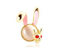 Easter Enamel Pins Spring Pins Happy Easter Rabbit Brooch Lapel Pins Cute Bunny Brooches Easter Egg Pins Set Rhinestone Animal Brooch Easter Jewelry Accessories, M, Alloy Steel, no gemstone