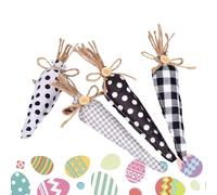 Easter Fabric Carrot Toy - Easter Carrot Ornaments | Cute Artificial Easter Carrot Decoration | Carrot Pot Filler For Eggs For Easter Home | 4pcs Play