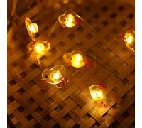 Easter Fairy Lights 2M 20 LED Easter Lights Battery Operated Egg Chicks Bunny Easter String Lights Easter Egg Lights Kids Fairy Lights Easter Decorations Lights for Indoor Outdoor Easter Decor (Chick)