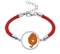 Easter Festival Brown Egg Lucky Red String Bracelet Rope Bracelet Handmade