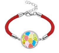Easter Festival Cute Colored Egg Culture Lucky Red String Bracelet Rope Bracelet Handmade