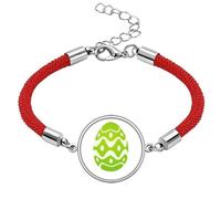 Easter Festival Egg Design Culture Pattern Lucky Red String Bracelet Rope Bracelet Handmade