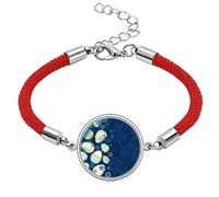Easter Festival Egg Stripe Lucky Red String Bracelet Rope Bracelet Handmade