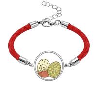 Easter Festival Flower Egg Lucky Red String Bracelet Rope Bracelet Handmade