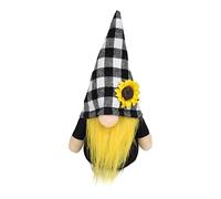Easter Festival Plaid Faceless Doll Spring Cloth Dwarf Summer Sunflower Goblin Trinket Ornament Exchange (One Size)