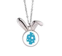 Easter Festival Spots Egg Rabbit Necklace Pendant Bunny Animal Jewelry Gift