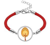 Easter Festival Yellow Egg Tree Lucky Red String Bracelet Rope Bracelet Handmade