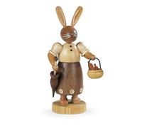 Easter Figure Bunny Lady Rabbit Women Natural Large Height 18cm New Decoration