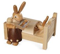 Easter Figure Hasenmutter Erzählt Bedtime Stories Natural Small Height 10 CM New