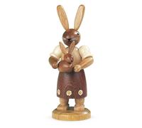 Easter Figure Hasenmutter With Child Natural Small H=11cm New Easter Decoration